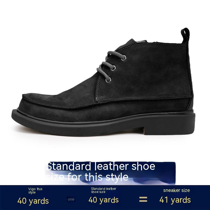 Vintage-Inspired Outdoor Zipper Work Boots - Korvel