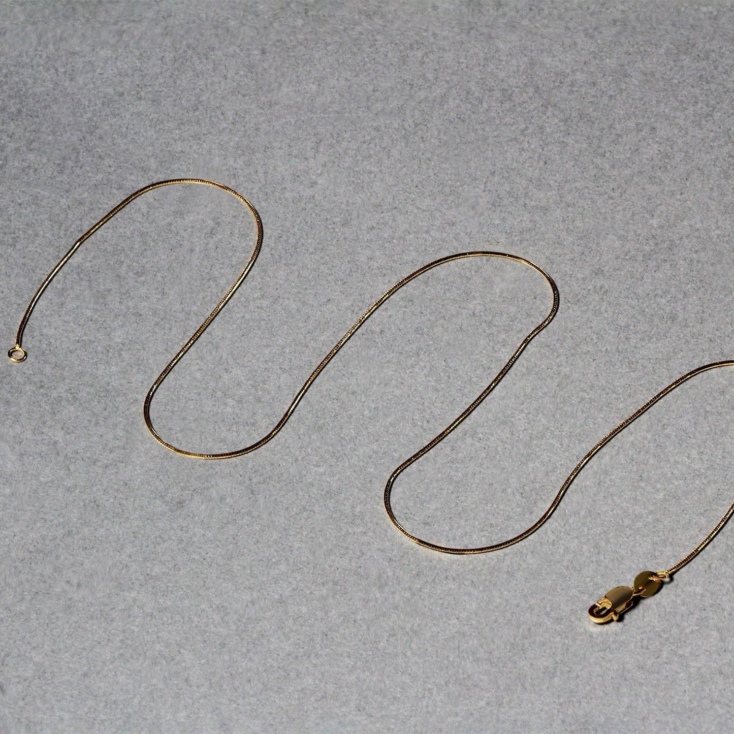 14k Yellow Gold Round Snake Chain - 0.7mm