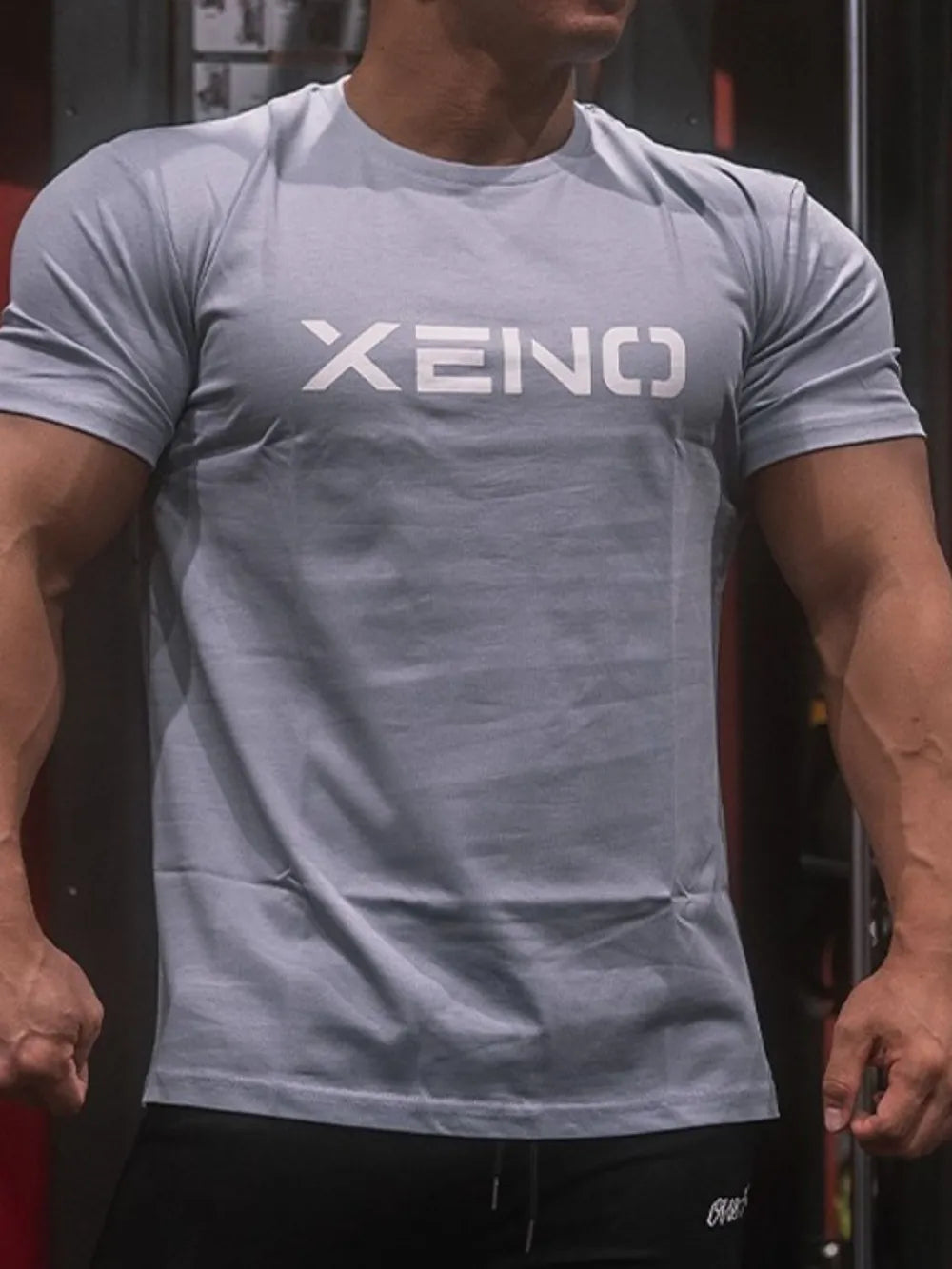 Camiseta de manga corta con cuello redondo para hombre en tallas grandes