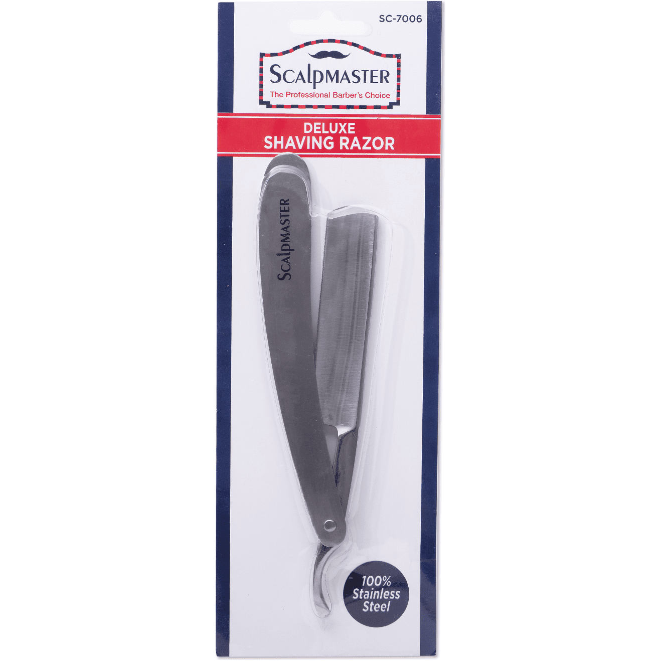 Rasoir de rasage en acier inoxydable Scalpmaster Deluxe SC-7006