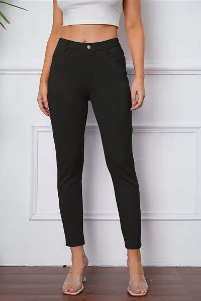 Pantalones Esenciales de Puntada Elástica
