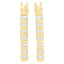 10K Yellow Gold Diamond Oblong Hoop Earrings