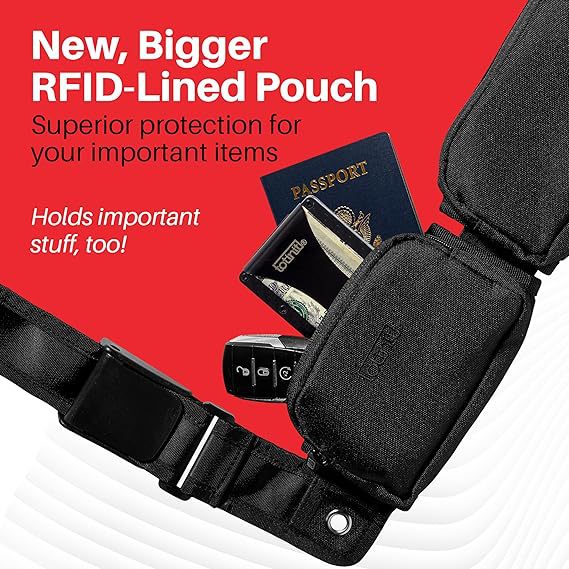 Passport Crossbody Bag with 3 Pockets