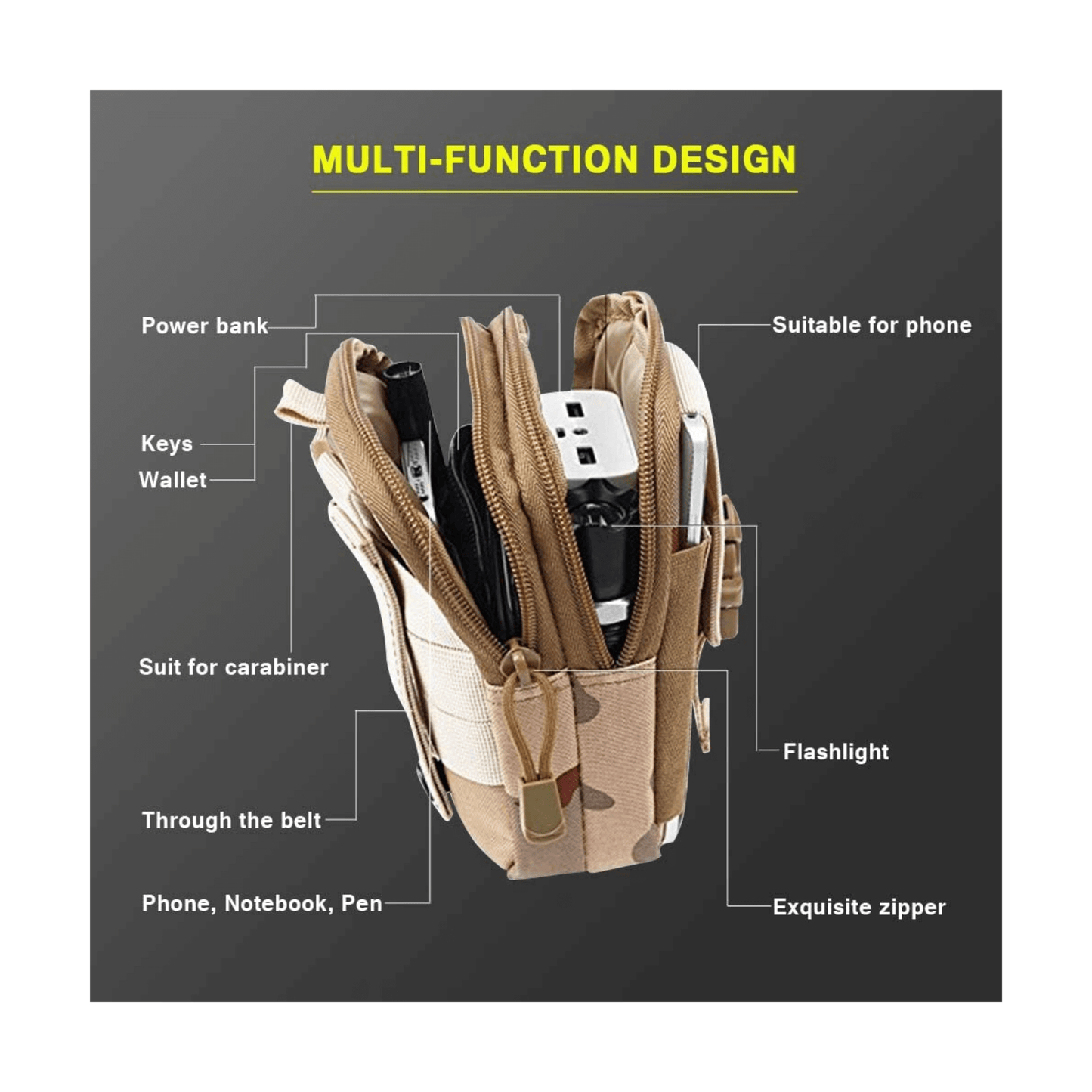 Tactical MOLLE Waist Bag for Outdoor Adventures