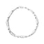Pulsera de Tenis de Diamante Wave y X Link de Plata Esterlina .925 - 7"