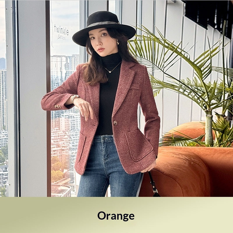 Sophisticated Wool Sport Jacket for Spring and Autumn