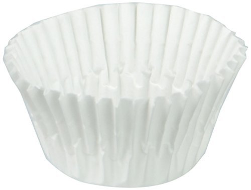 Cápsulas de Hornear Blancas con Volantes - Pequeñas (1.5" x 1")
