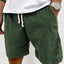 Men's Corduroy Jogger Shorts with Drawstring and Pockets