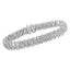 Bracelet de tennis en argent sterling .925 avec diamants de 3,0 cttw en plusieurs rangées