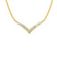 Collar de Diamantes de Corte Princesa de 1/2 Cttw en Oro Amarillo y Blanco de 10K