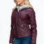 Veste à couches à double fermeture éclair pour femmes, chaude et élégante, avec capuche en fausse fo