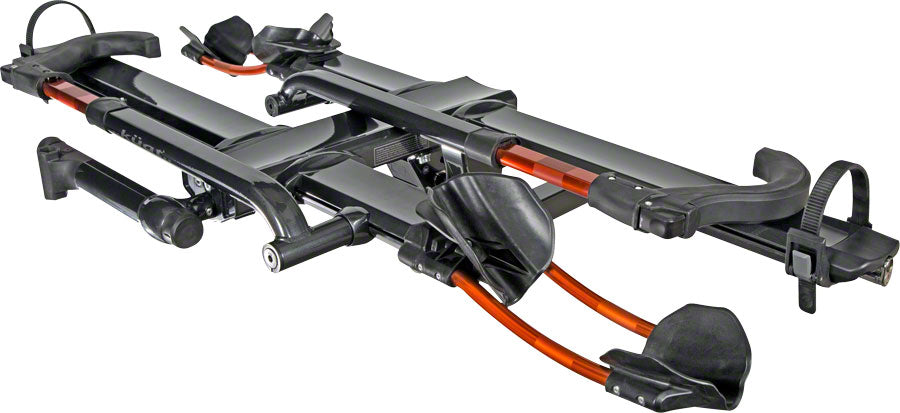 Kuat NV 2.0 Soporte para Bicicletas de Enganche - Capacidad para 2 Bicicletas, Gris Metálico/Naranja