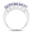 2.55 Carat Genuine Tanzanite Sterling Silver Engagement Ring