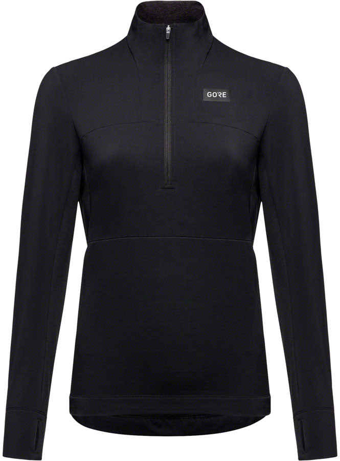 Gorewear Trail KPR Hybrid 1/2-Zip Jersey - Negro Mujer Grande