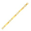 14k Two-Tone Gold Fancy Bar Style Men's Bracelet