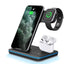 Support de charge sans fil 3-en-1 pour mobile, montre et écouteurs