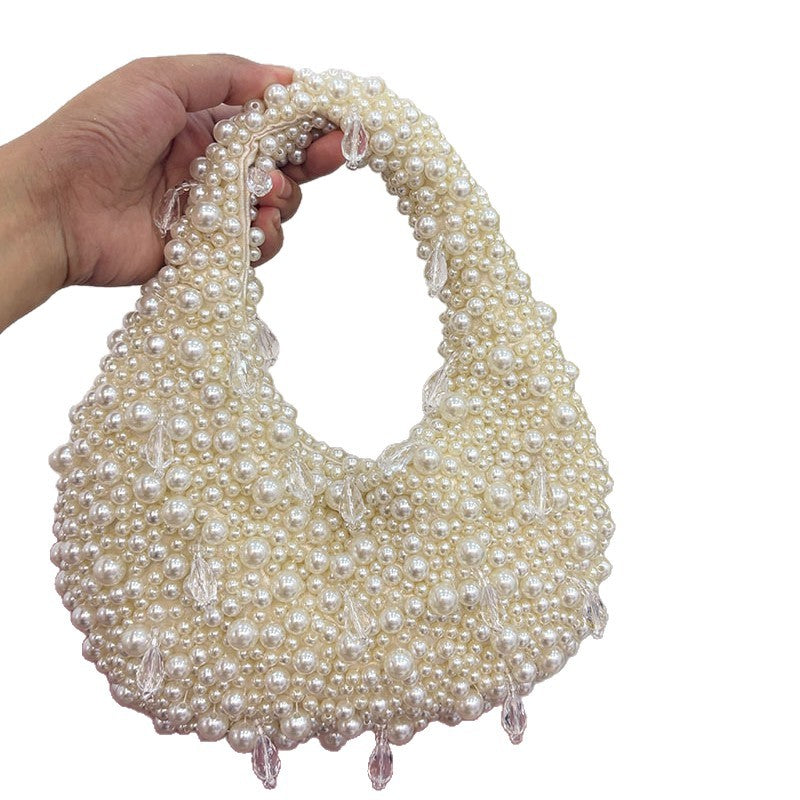 Sac à bandoulière perles polyvalent pour femmes, pour un style quotidien