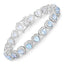10.50 Carat Genuine Blue Topaz Sterling Silver Bracelet
