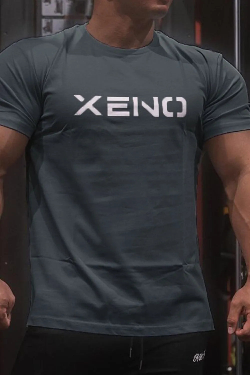 Camiseta de manga corta con cuello redondo para hombre en tallas grandes