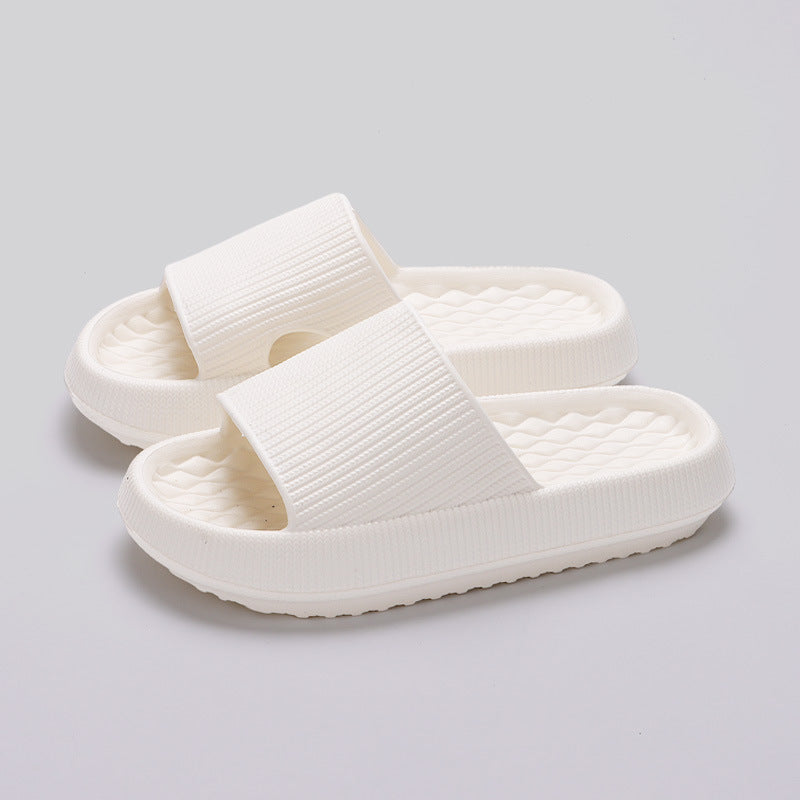 Chaussons d'été en EVA avec motif en losange - Chaussures d'intérieur pour femmes