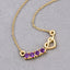 0.24 Carat Genuine Amethyst Sterling Silver Heart Necklace