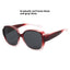 Gafas de sol polarizadas con clip para miopía de gran tamaño