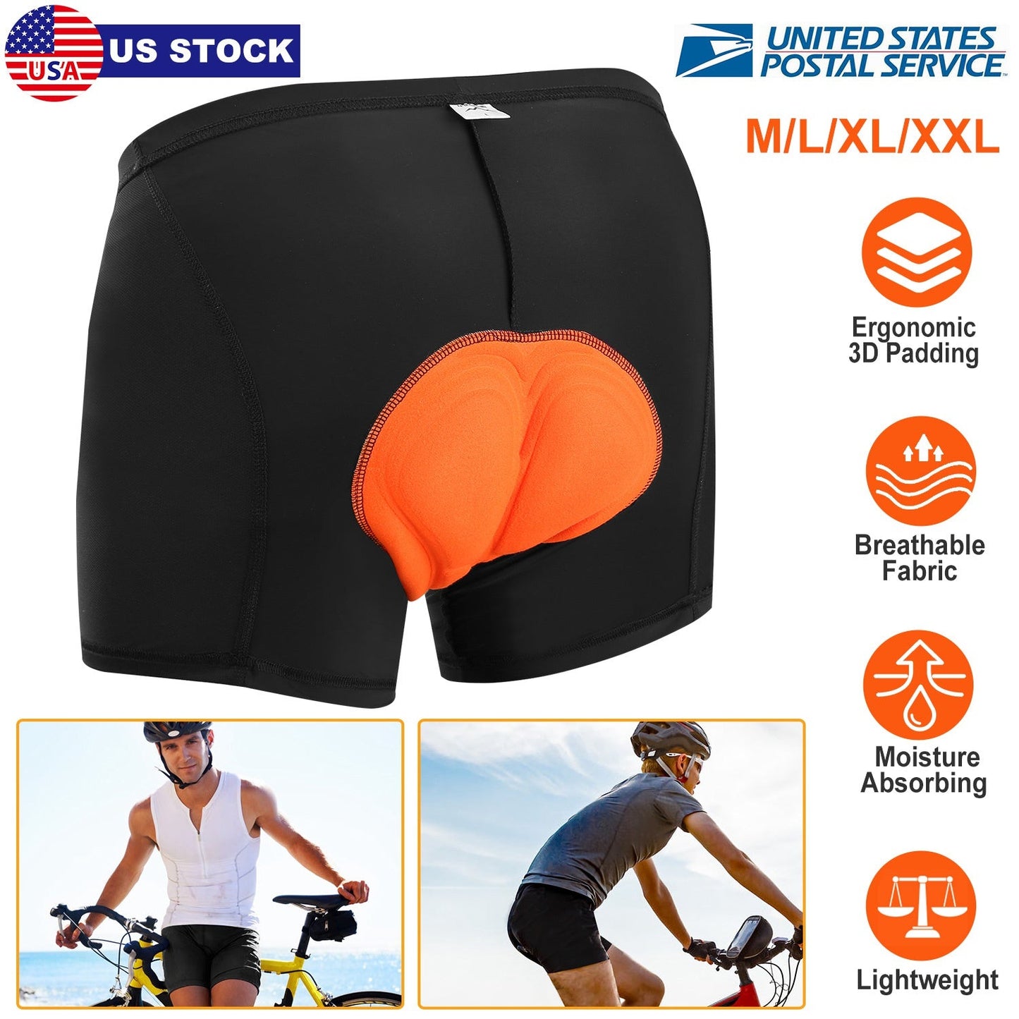 GBruno Men's Cycling Underwear Shorts