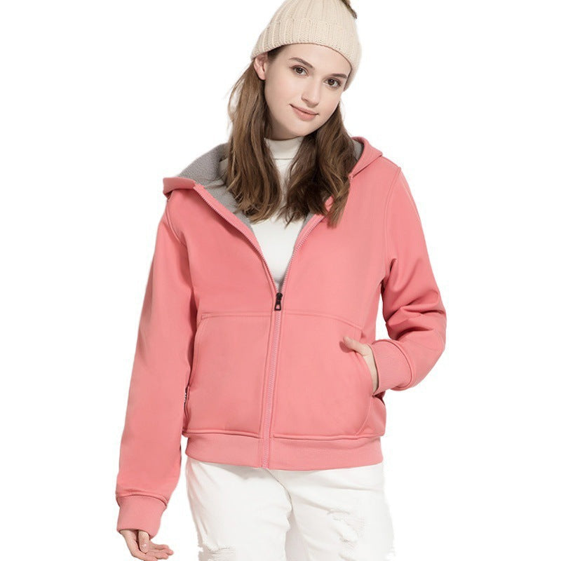 Women's Outdoor Waterproof and Windproof Fleece Jacket