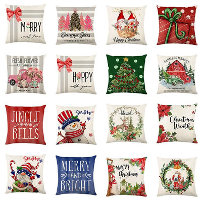 Mandotos Christmas Pillow Covers with Snowflake Design