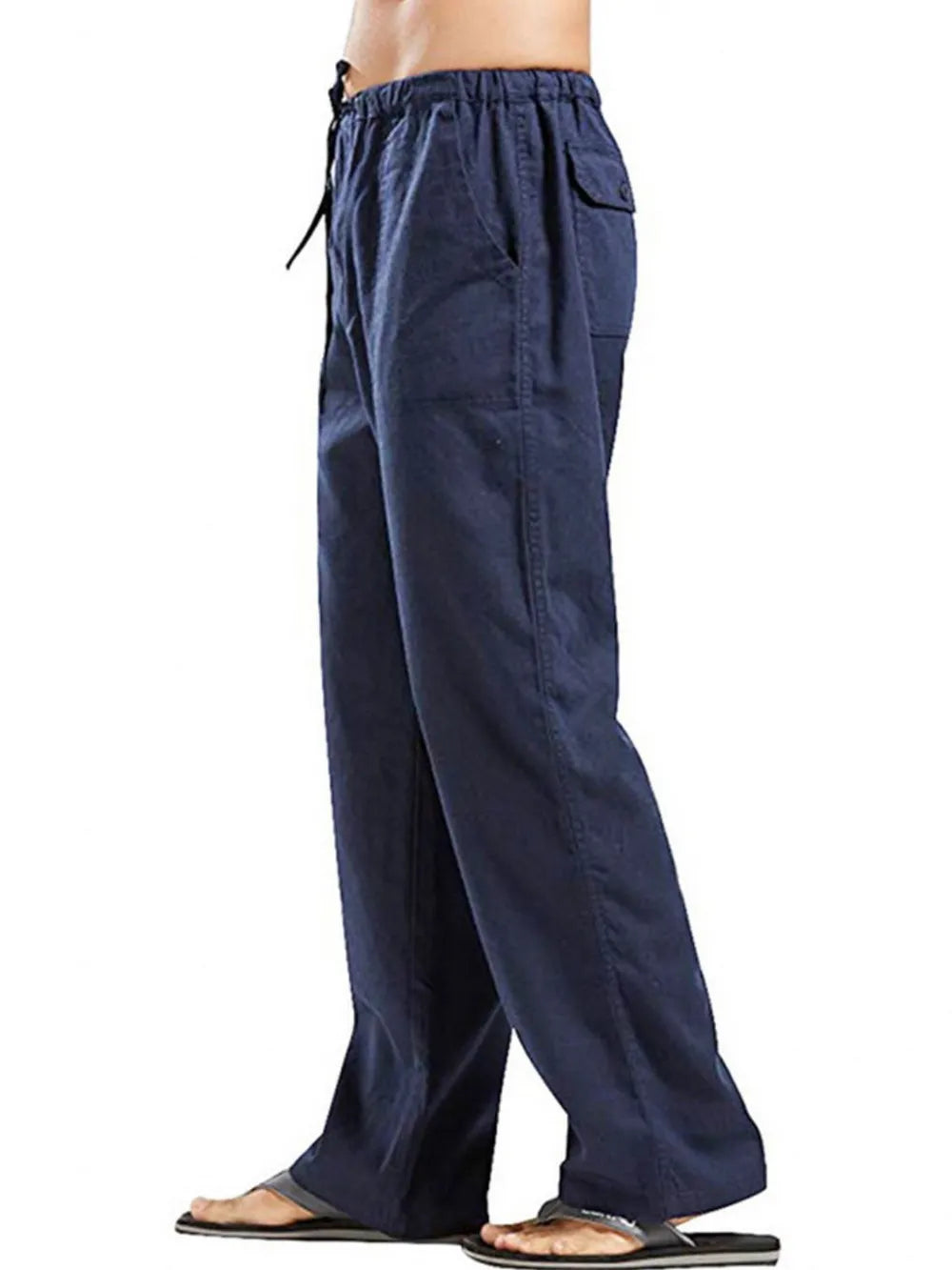 Joggers à cordon pour hommes grandes tailles avec poches