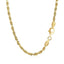 14k Yellow Gold 2.75mm Diamond Cut Rope Chain