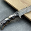 Urban Tactical Folding Knife – 8" Premium Damascus Steel Blade with Pakka Wood Grip - Korvel