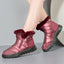 Winter Plush Snow Boots with Side Zipper for Women