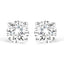 Pendientes de Stud Clásicos de Diamante Creado en Laboratorio de Plata Esterlina .925