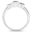 1.22 Carat Genuine Black Diamond Sterling Silver Engagement Ring