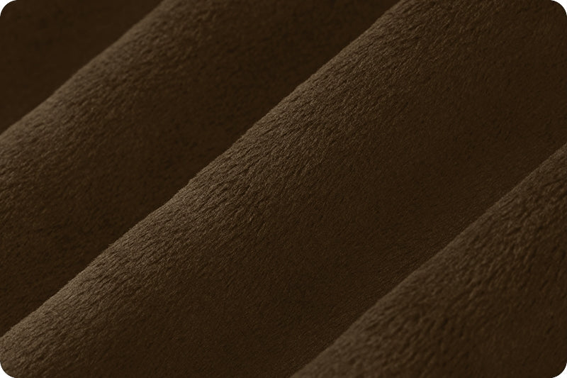 Tissu Minky Solide Cuddle 3 Brun Premium - 58/60" par Yard