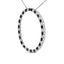 Collier Pendentif en Diamants Noirs et Blancs en Argent Sterling .925 3.0 Cttw