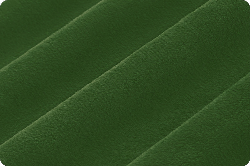 Tissu Minky Uni Evergreen Cuddle 3 par yard