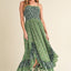 Ditsy Floral Ruffled Hem Maxi Cami Dress for Women