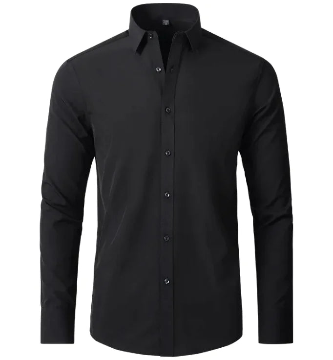 Camisa de Negocios Elástica Sin Arrugas para Hombre