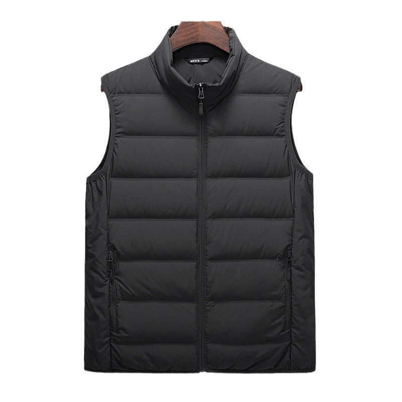 Lightweight Couples Vest with Stand-Up Collar