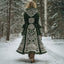 Long Loose-fitting Hooded Coat with 3D Digital Print