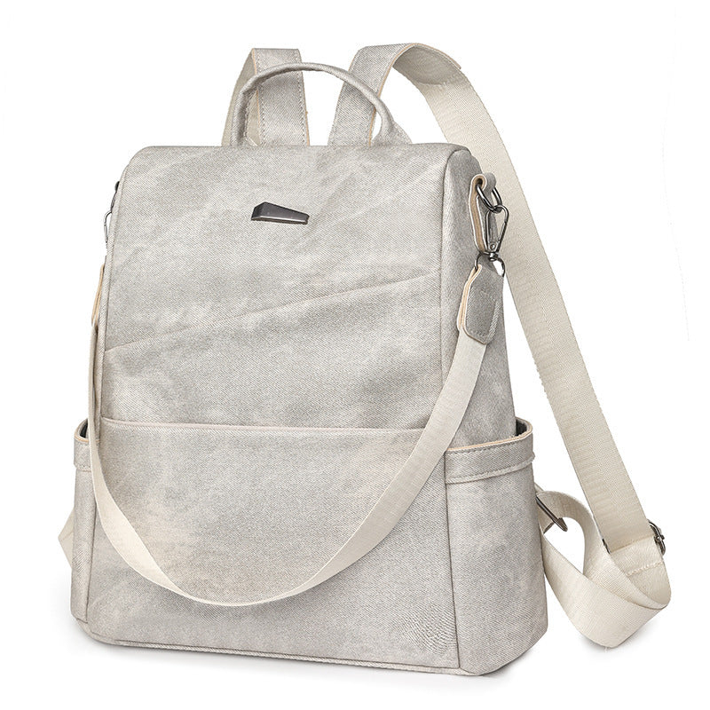 Sac à dos en cuir souple pour femmes pour les voyages et l'école