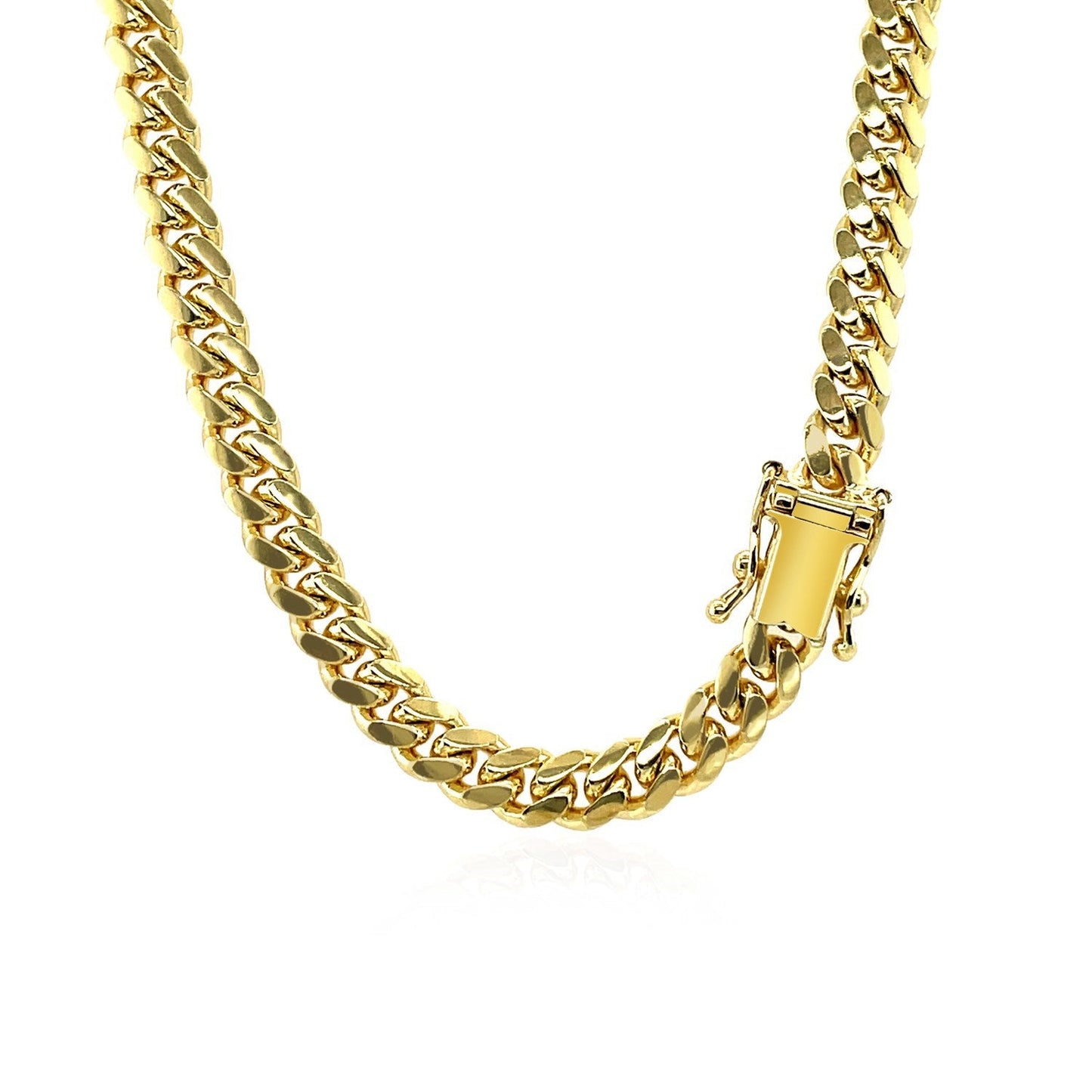 Chaîne Miami Cuban Classique en Or Jaune 14k 5,0 mm
