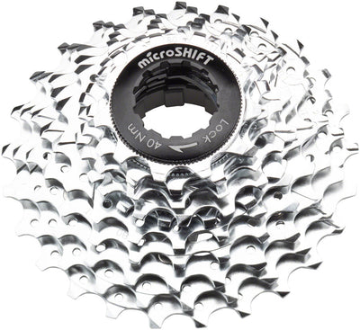 microSHIFT G10 Cassette - 10 Speed 11-25t Silver Chrome Plated