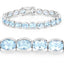 44.00 Carat Genuine Blue Topaz .925 Sterling Silver Bracelet