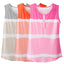 Top sin mangas de tie-dye de talla grande para mujeres