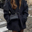 Womens Wool Coat with Belt and Mock Neck