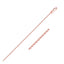 Chaîne en or rose 14 carats avec maillons en câble taillés en diamant - 1,3 mm