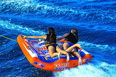 WOW Sports Power Steer 2 Person Towable Deck Tube
